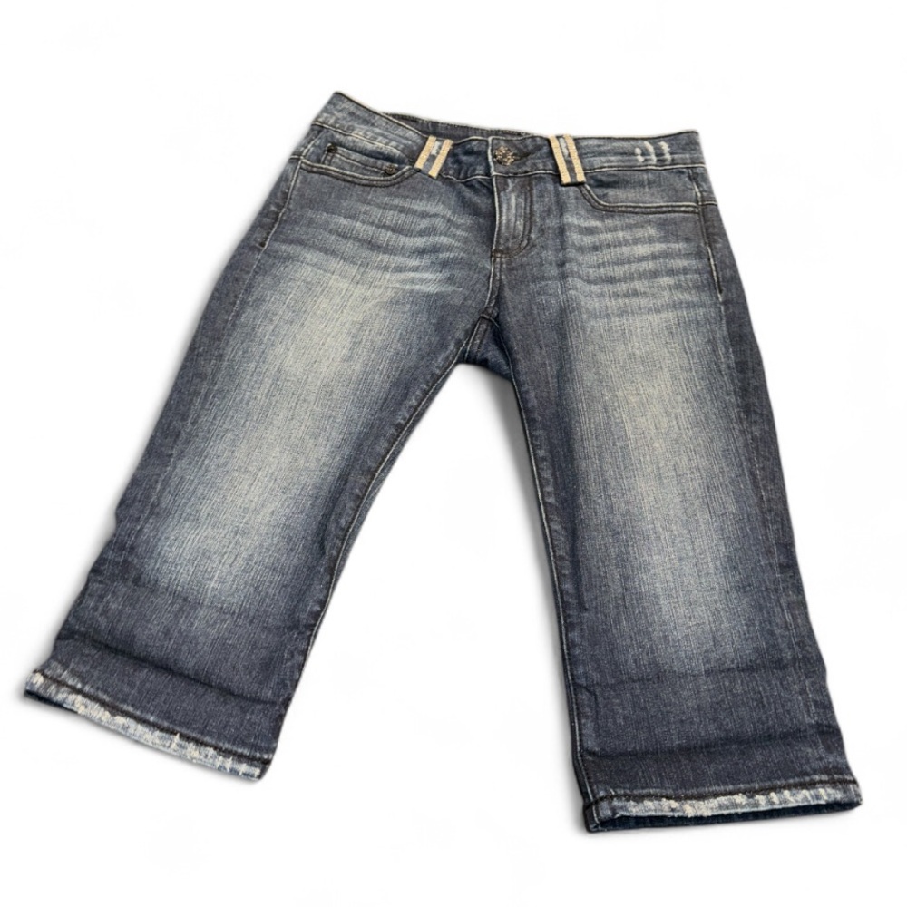 🟠 Vigoss Dark Denim Wash Cropped Jeans Size 7/8